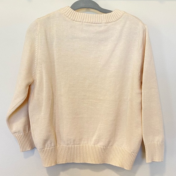 Henry Duvall Toddler Ivory Crewneck Sweater Size 2T 95% Cotton 5% Cashmere - Picture 6 of 7